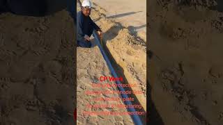 Cathodic Protection system ICCP anode Grid 2quot Monitoring tube installation with Rop and geotextile c [upl. by Enohsal]