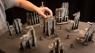 Weekend Build Complete Gaming Table amp Ruined City SCIFI Terrain Set [upl. by Agnew]