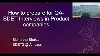 How to prepare for QASDET Interviews in Product companies [upl. by Dolphin]