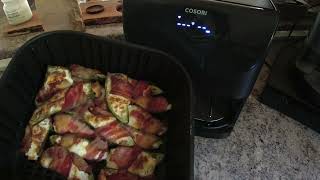 Jalapeño Poppers Wrapped in Bacon  Cosori Air Fryer [upl. by Joellen773]