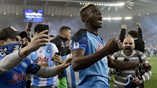 Victor Osimhens Napoli become Serie A champions [upl. by Luebke]