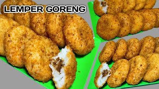 Gurih dan Mudah Banget  Lemper Goreng  Resep Olahan Beras Ketan Enak [upl. by Sirrom]