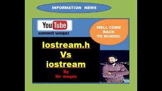 iostream vs iostremh [upl. by Ylehsa]