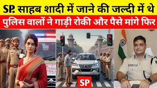 SP साहब की गाड़ी रुकवा कर दरोगा ने मांगे पैसेशादी में जाने के लिए निकले थेHeart Touching Story [upl. by Noscire742]