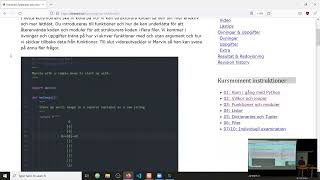 python genomgång kmom03 [upl. by Phillip706]