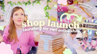 SHOP LAUNCH DAY VLOG 🌸 Launching my new online shop I cant believe weve done it 😭 We sold out [upl. by Tova16]