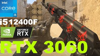 Counter Strike 2  i5 12400F  RTX 3060 12GB OC Edition  Benchmark [upl. by Hcnarb]