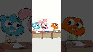 Gumball Darwin and Anais Cheating Paper bumball notmyproblem meme [upl. by Anelleh]