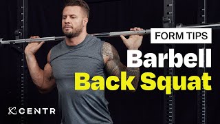 How to do a barbell back squat [upl. by Nilauqcaj]