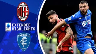 AC Milan vs Empoli Extended Highlights  Serie A  CBS Sports Golazo [upl. by Josey]