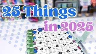 2025 Planner Setup 25 Things Id Like to Do in 2025 [upl. by Salta]