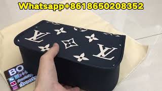 Louis Vuitton Diane Bag Navy Crème Review from BOOTSFY [upl. by Dolli]