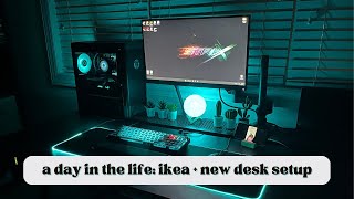 A day in the life Ikea trip  new utespelare gaming desk [upl. by Krystyna]