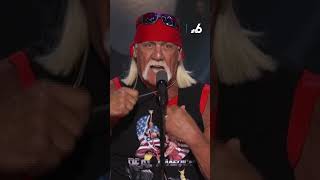 Hulk Hogan rips shirt endorses Trump at RNC [upl. by Eibur]