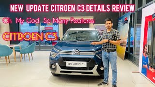 Citroen C3 Shine New Updated Features 2024 C3 Shine Details Review [upl. by Angelique544]