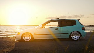 Lowered Honda Civic EG4 Hatch [upl. by Acireed767]