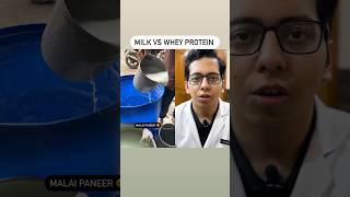 Milk VS Whey Protein  DtBhawesh  diettubeindia dietitian fitness shorts [upl. by Werbel]