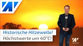 Über 40°C Historische Hitzewelle [upl. by Ailil]