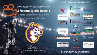 Wahpeton Lady Huskies vs Breckenridge 9324 The Border Battle  Pink Game [upl. by Ecylahs]