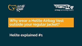 Why wear a HELITE airbag vest outside your regular bike jacket [upl. by Lonnard359]