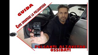 Smontaggio e sositutzione pulsanti alzavetro audi a4 b8 [upl. by Ylra]