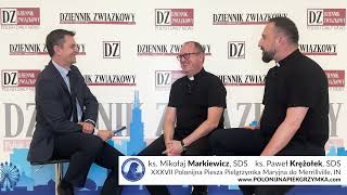 37 Polonijna Piesza Pielgrzymka do Merrillville IN  ks Mikołaj Markiewicz i ks Pawel Krężołek [upl. by Hartmunn]