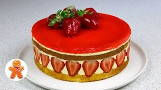 Клубничный торт quotФрезьеquot ✧ Fraisier Torte  Fraisier Cake English Subtitles [upl. by Pufahl]