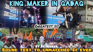 Massive Sound Explosion🥵💥 King Maker Dj Nakul Rani Chennamma Jayanti 2024 Gadag browsefeatures [upl. by Trella485]