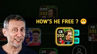 How on Earth This High Profile CB is Free  😱  Free Booster Baresi  eFootball 25 [upl. by Oecile]