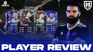 ELMAS 87 E ZACCAGNI 87 SHOWDOWN BREMER 87 MENTIONS E HAALAND 96 TOTY  FIFA 23 PLAYER REVIEW [upl. by Cousin116]