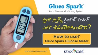 How to use Gluco Spark Glucose Meter [upl. by Alokin]