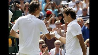 Tomas Berdych vs Roger Federer  Highlights Wimbledon 2010 SF [upl. by Nosnarb]