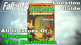 Fallout 4 ★ All 11 quotGrognak The Barbarianquot Magazines Location Guide [upl. by Jennilee98]