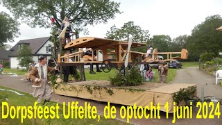 Dorpsfeest Uffelte 2024 de optocht 4K [upl. by Gnilrets307]