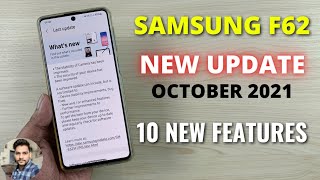 Samsung F62 New Update October 2021  10 New Features [upl. by Patnode]