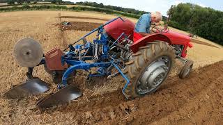 1958 Massey Ferguson 65 MK1 33 Litre 4Cyl Diesel Tractor 58 HP with Ransomes Plough [upl. by Noakes]