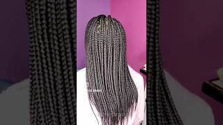 Classic Box Braids on Natural Hair [upl. by Waynant618]