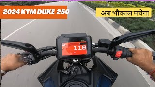 2024 KTM Duke 250 Ride Review  TFT amp DRLs updated [upl. by Ardnosak335]