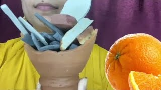 Orange 🍊🍊 big bite challenge video 📸🤯 [upl. by Nylirehc620]