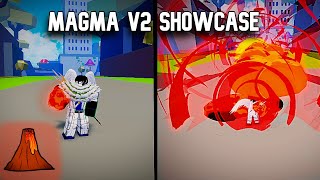 Magma Awakening  V2  Showcase  Blox Fruits [upl. by Kristoffer]