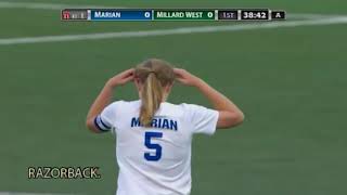 2019 NSAA Class A State Girls Soccer Championship Millard West vs Omaha Marian [upl. by Osnofla]