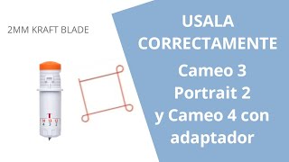 Kraft blade 2mm en Cameo 3 configuración correcta acción corte Kraft [upl. by Adachi]