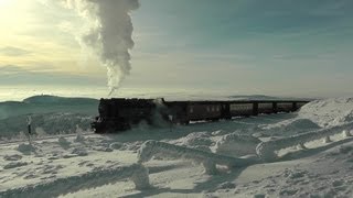 Mit dem Dampfzug bei herrlichem Winterwetter auf den Brocken [upl. by Sutton]