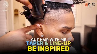 TAPER FADE  CUT HAIR WITH ME  TUTORIAL  BARBER TECHNIQUES  JUWORLDTV [upl. by Asiled]