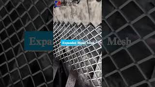 Expanded metal security mesh diamond shape exterior facade raised iron grid expanded metal mesh [upl. by Kir]