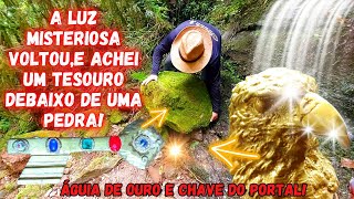 Luz misteriosa voltoue achei uma águia de ouro junto a um tesouro incrível de baixo de uma pedra [upl. by Staal]