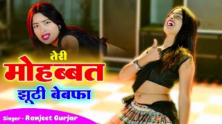 तेरी मोहब्बत झूठी बेवफा  Teri Mohabbat Jhuthi Bewafa  Ranjeet Gurjar  Aasha Meena Dance 2024 [upl. by Nosreve]