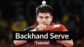 Dimitrij Ovtcharov Backhand Serve Tutorial A World Class Serve [upl. by Beutner]