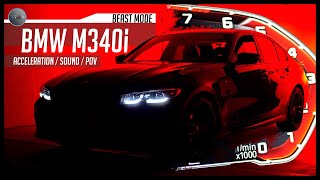 BMW M340i 2020 G20AccelerationSoundPOV  Ubrzanje  Zvuk  Vozačeva perspektiva [upl. by Ainit]