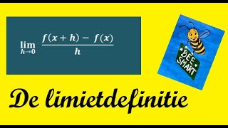 De limietdefinitie Deel 1 Differentiëren [upl. by Janella]